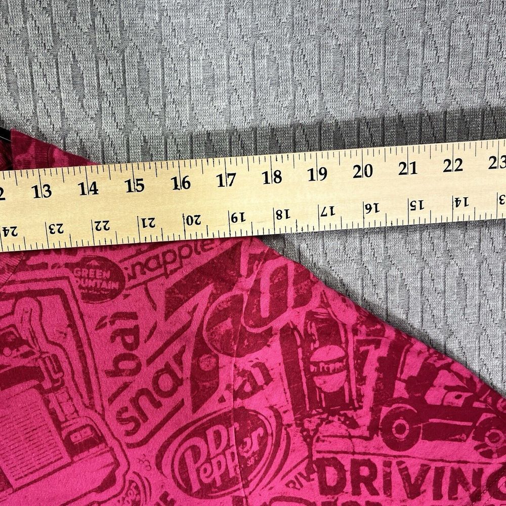 Dr Pepper Keurig All Over Pink Print Driving For A Cure Ribbon Men's shirt(XL)‎ - Picture 2 of 9
